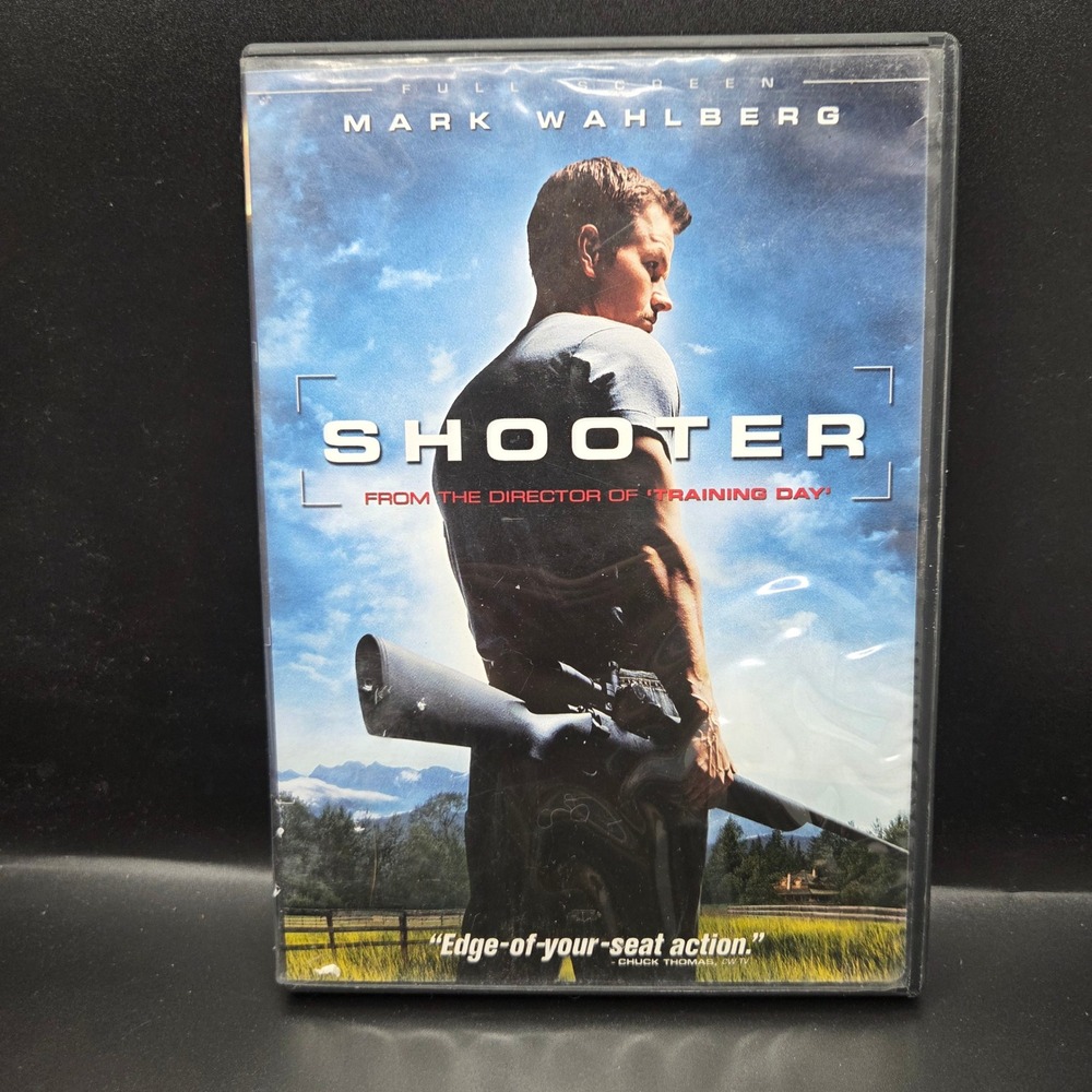Shooter DVD Mark Wahlberg Action Thriller Full Screen 2007 Movie Antoine Fuqua
